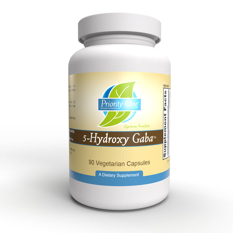 5-Hydroxy Gaba (Priority One Vitamins) 90ct Front