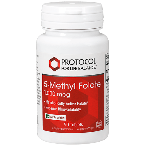5-Methyl Folate 1000 mcg (Protocol for Life Balance)