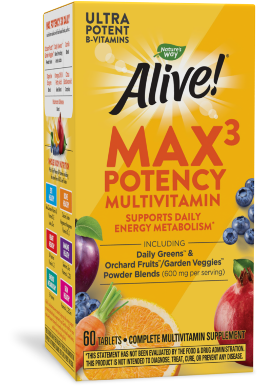 Alive! Max3 Potency Multivitamin Tabs (Nature's Way) 60ct