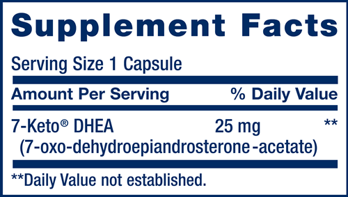 7-Keto® DHEA Metabolite (Life Extension) Supplement Facts