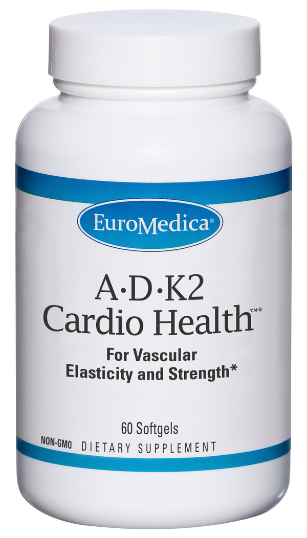 A-D-K2 Cardio Health 60 softgels (Euromedica) Front