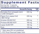 A.I. enzymes pure encapsulations supplement facts