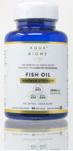 Aqua Biome Fish Oil Maximum Strength Enzymedica Front