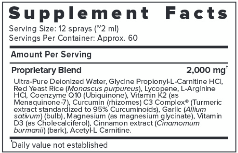 acc cardio extra strength supplement facts