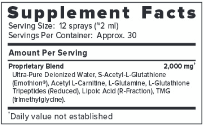 acg glutathione extra strength supplement facts