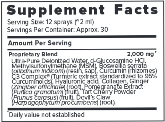 acj joint extra strength supplement facts