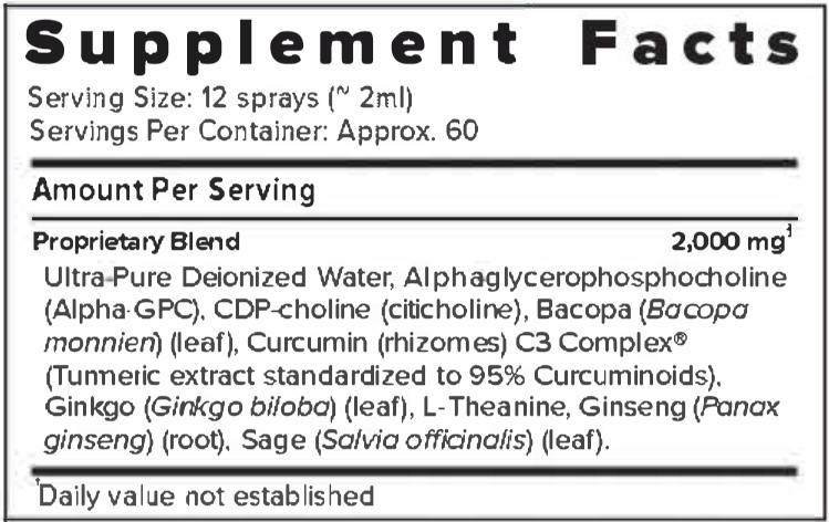 acn neuro extra strength supplement facts