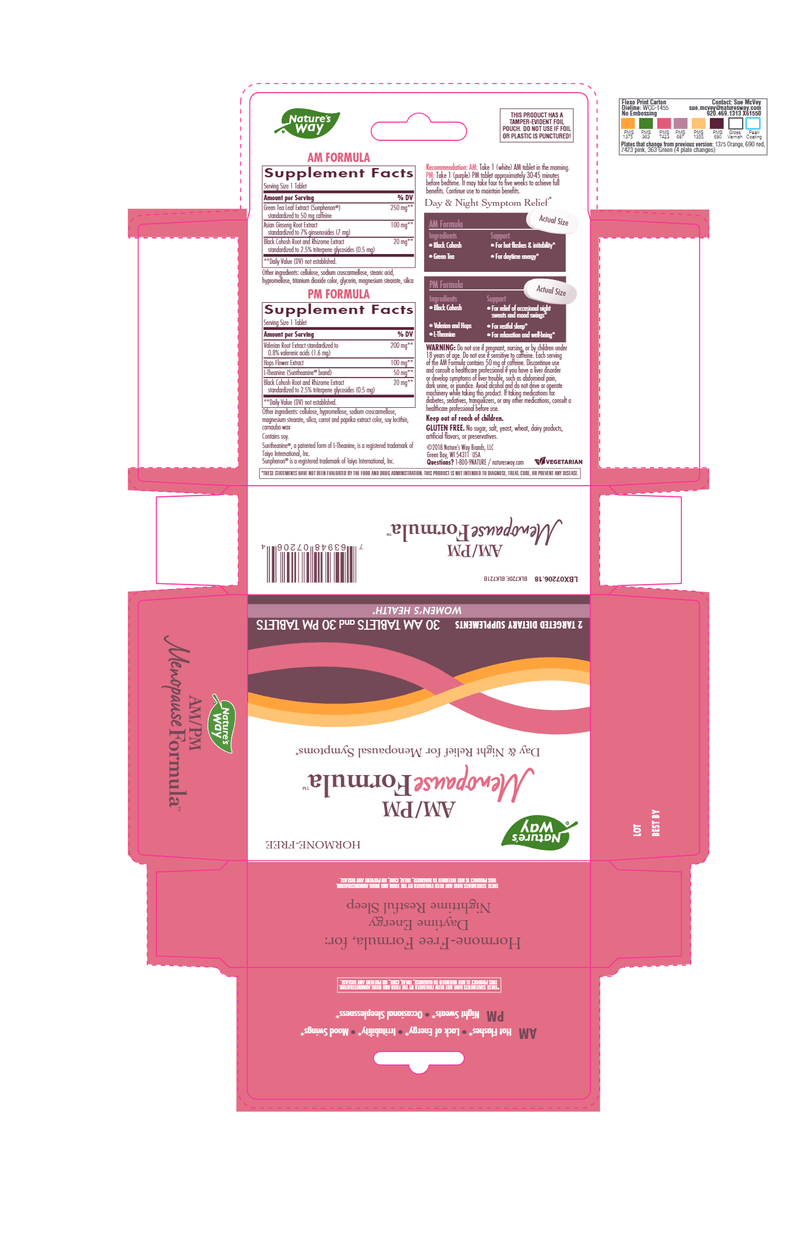 AM/PM Menopause Formula* (Nature's Way) Label