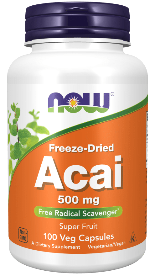 Acai 500 mg (NOW) Front
