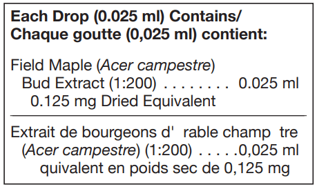Acer Campestre (UNDA) ingredients
