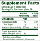 acerola powder (flora) supplement facts