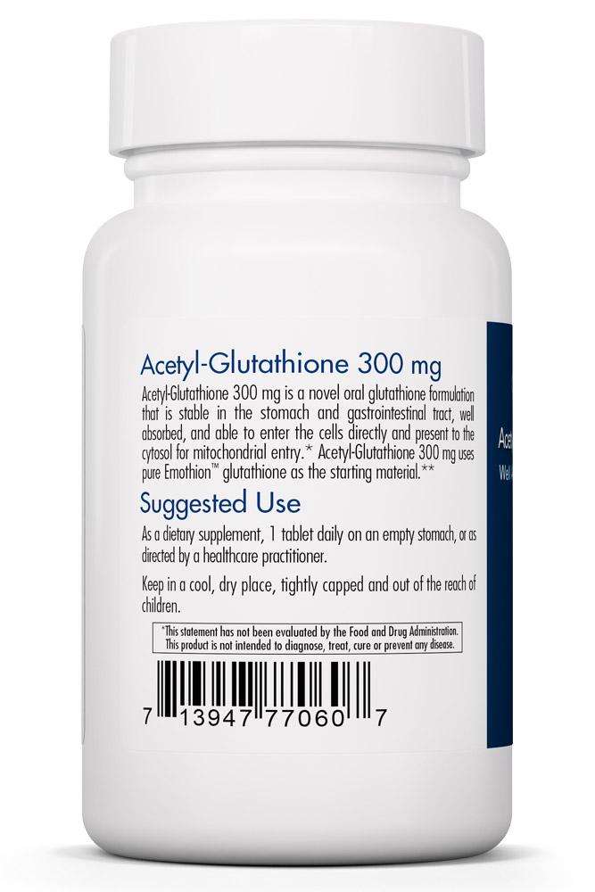 Buy Acetyl Glutathione 300 mg Allergy Research Group