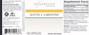 acetyl l-carnitine (integrative therapeutics) label