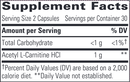 acetyl l-carnitine (integrative therapeutics) supplement facts