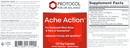 ache action (protocol for life balance) label