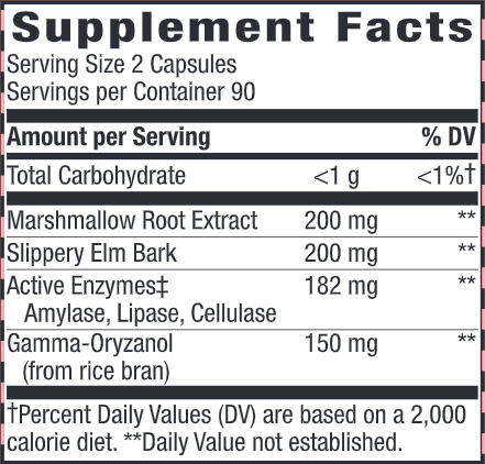 Acid Ease* (Nature's Way) 180ct Supplement Facts