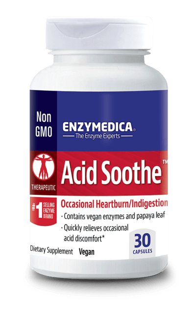 Acid Soothe 30 Capsules Enzymedica