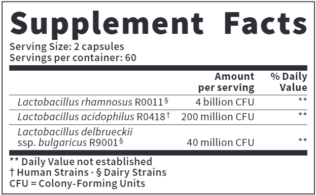Acidophilus Extra Strength (Vitazan Pro) Supplement Facts
