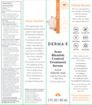acne blemish control treatment serum dermae label