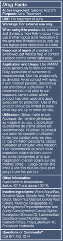 acne clarifying + refining treatment (glowbiotics) drug facts