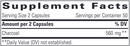 activated charcoal (integrative therapeutics) supplement facts