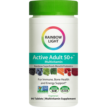 Active Adult 50+ Multivitamin (Rainbow Light Nutrition) Front