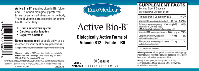 Active Bio-B (Euromedica) Label