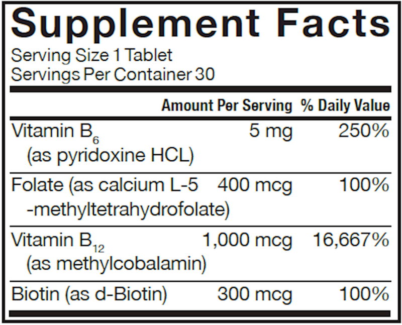 active b-complex 30 fast-melt tabs humann supplement facts