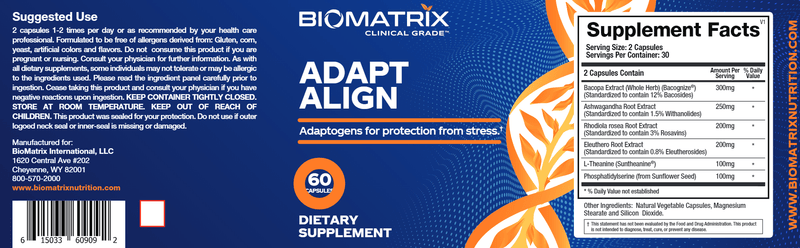 Adapt Align (BioMatrix) Label