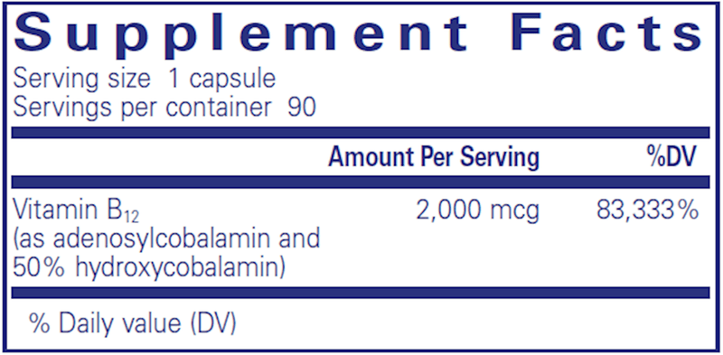 adenosyl hydroxy b12 pure encapsulations supplement facts