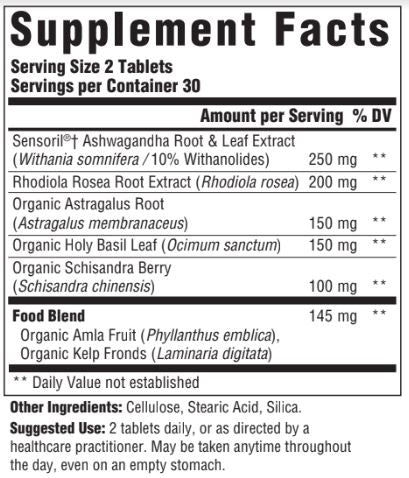 Adrenal Response Non Glandular (Innate Response) 60ct Supplement Facts