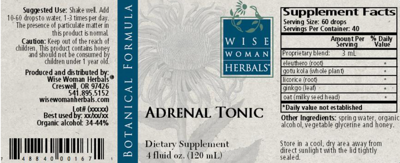 Adrenal Tonic 4oz Wise Woman Herbals products