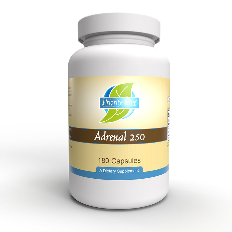 Adrenal 250 mg (Priority One Vitamins) 180ct Front