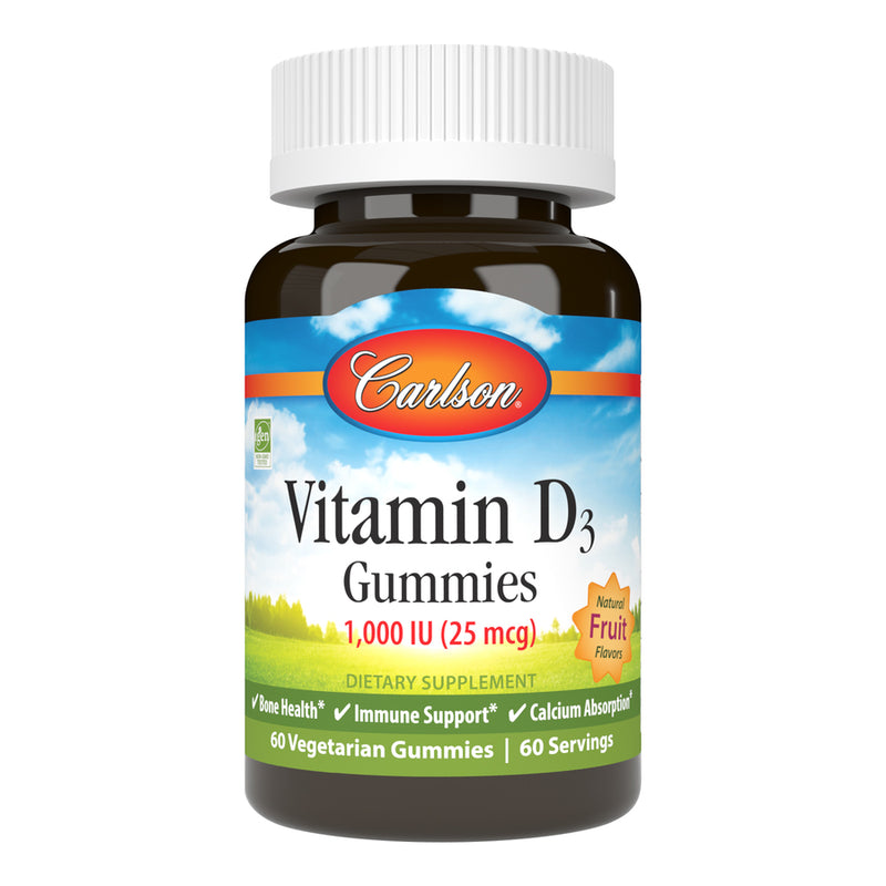 Adult Vitamin D3 Gummies (Carlson Labs) Front