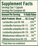 Adult's Blend Probiotic 60 Count