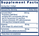 advanced curcumin elite (life extension) supplement facts