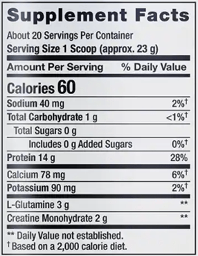 Wellness Code™ Advanced Whey Protein Isolate (Vanilla) (Life Extension) Supplement Facts