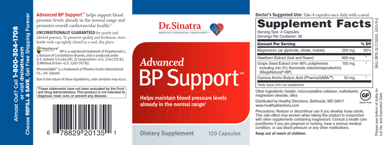 Advanced BP Support (Dr. Sinatra) Label