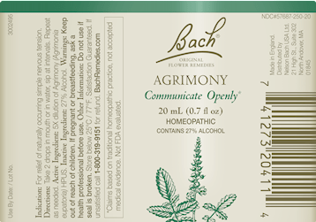 buy agrimony flower essence (nelson bach)