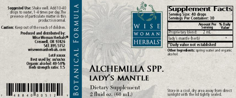 Alchemilla Lady's Mantle Wise Woman Herbals products