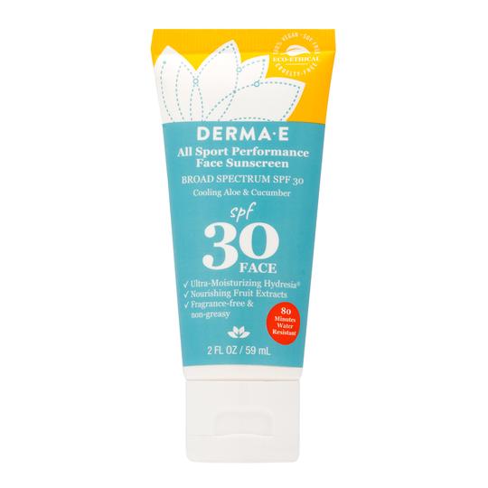 All Sport Performance Face Sunscreen SPF 30 (DermaE) Front