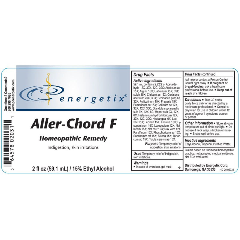 Aller-Chord F (Energetix) Label