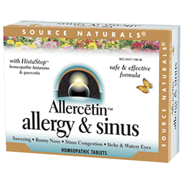 Allercetin Allergy & Sinus (Source Naturals) Front