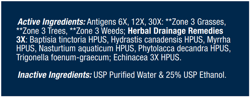 Allergena Zone 3 Progena Ingredients