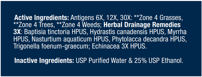 Allergena Zone 4 Progena Ingredients