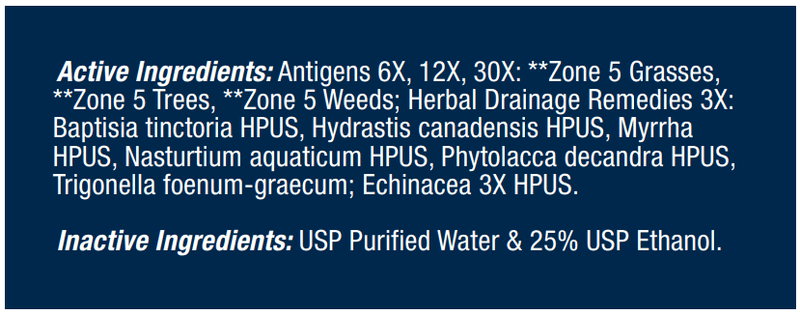 Allergena Zone 5 Progena Ingredients