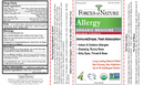 allergy maximum strength (forces of nature) label