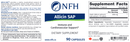 allicin sap (nfh nutritional fundamentals) label