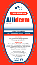 alliderm gel allimax label