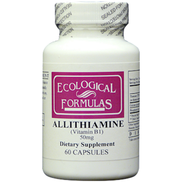 Allithiamine (Vitamin B1) 50 mg (Ecological Formulas) 60ct Front